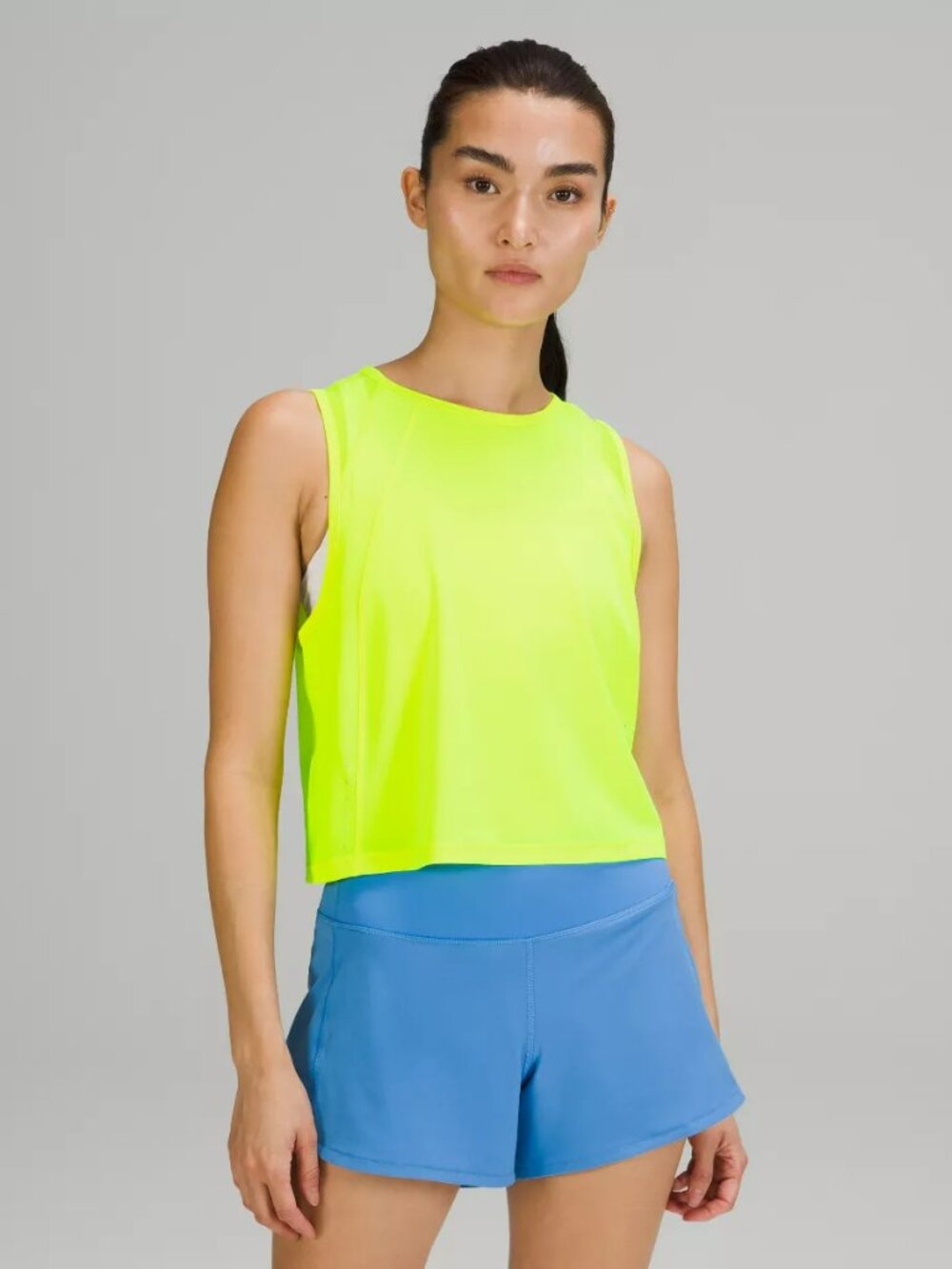 Lululemon Sculpt Cropped Tank Top Women's Size 6 BackVent Activewear Workout NEW